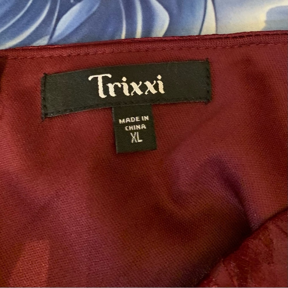 Chic Long Sleeve Burgundy Tiered Dress - Picture 11 of 16